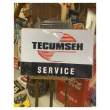 Vintage TECUMSEH Engines SERVICE Metal Sign
