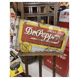 Vintage Dr. Pepper Double Sided Sign