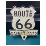 Route 66 License Plate Topper GAS OIL AUTO