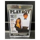 Donald Trump Playboy Card With.999 Grain Silver