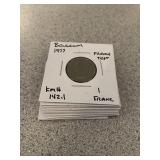 Large Lot Various Coins in Flips-Belgium 1977