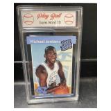 Michael Jordan UNC College Rated Rookie Graded 10