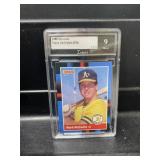 1988 Donrusss Mark Mcgwire Graded Mint 9