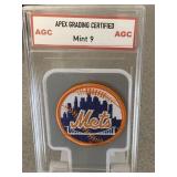 Vintage NY Mets Baseball Patch Graded 9