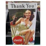 Coca-Cola THANK YOU! Embossed Metal Sign