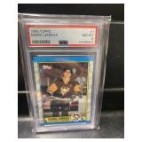 1989 Topps Hockey Mario Lemeiux Card Graded PSA 8