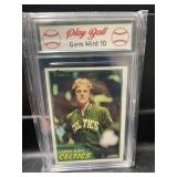 1981-82 Topps Larry Bird Card Graded 10