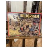 Bull Durham Tobacco Embossed Metal NOS Sign-RED