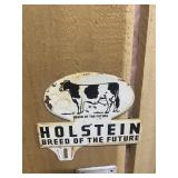 Vintage Original Holstein License Plate Topper