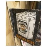 Double Sided Porcelain BPS Paints Flange Sign