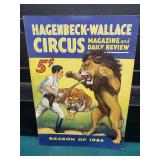 1934 Hagenbeck-Wallace 5 Cent Circus Program