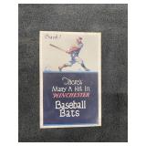 WINCHESTER Baseball Bats Sign