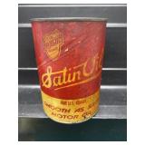 RARE Satin Oil Quart Oil Can GAS OIL