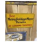Vintage HOLLYWOOD! MGM Movies Metal Sign