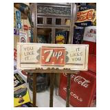 7UP Soda Cola Metal Sign 29 1/2" x 11"