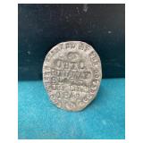 1841 Ohio Runaway Slave Detective Tin Badge