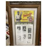 Vintage Babe Ruth Framed Display Pinch Hit FroJoy