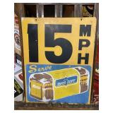 Vintage Dandee Bread School MPH Metal Sign