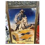 Lone Ranger Merita Bread Metal Sign Later Version