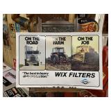 Vintage Wix Fliters Metal Sign FARM GAS OIL