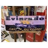 Evinrude Outboard Motors Metal Sign