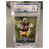 Josh Allen 2018 Gold Leaf Rookie Card Graded 10