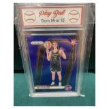 Caitlin Clark BLUE Prizm Rookie Card Graded 10