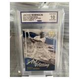 Jackie Robinson The Art of Hitting Card Graded 10