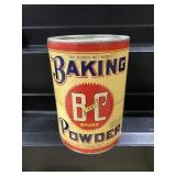 Vintage B and C Baking Powder Can Paper Label