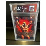 Hulk Hogan Color Burst Slabbed Card