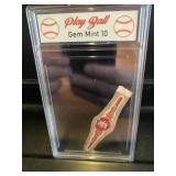 Honus Wagner Cigar Label Graded Gem Mint 10