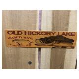 Old Hickory Lake Golden Eye Lures Door Push Sign