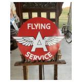 Flying A 23' Porcelain Sign GAS OIL