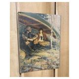 Vintage Bristol Steel Fishing Rods Metal Sign