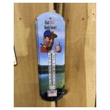 Budweiser Beer Metal Thermometer Sign