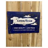 Goodyear Blimp Large Painted Metal Sign