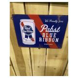 Pabst Blue Ribbon PBR Beer Metal Sign