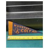 Rare Vintage Houston Colt .45's Felt Pennant