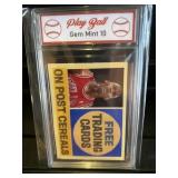 Michael Jordan Post Cereal Card Graded Gem Mint 10