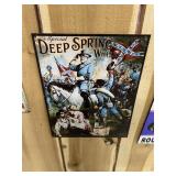 Deep Springs Whiskey Metal Sign Civl War Robert E