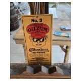 Oilzum OSWALD PC Porcelain Door Push Sign GAS OIL