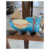 Maxwell House Coffee PC Porcelain Door Push Sign