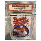 Charlie Sheen WILD THING Bases Loaded Slabbed Card