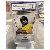2024 Leaf Bo Nix Rookie Card Graded 10