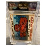 1987 Nintendo Mike Tyson Punch Out Card Graded 10