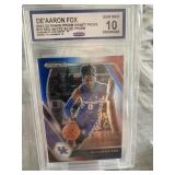 2021-22 DeAaron Fox Prizm DP Card Graded 10