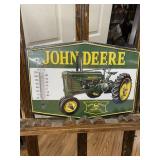 John Deere Tractor Metal Thermometer