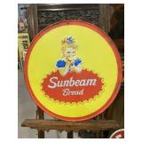 Sunbeam Bread 24' Round Metal Sign