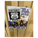 Mel's Drive-In Route 66 Metal Sign