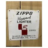 ZIPPO Lighters Painted Metal Sign